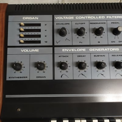 Crumar STRATUS 6 Voice Synthesizer CEM Filter, SSM IC, Flight Case, Original Bag image 6