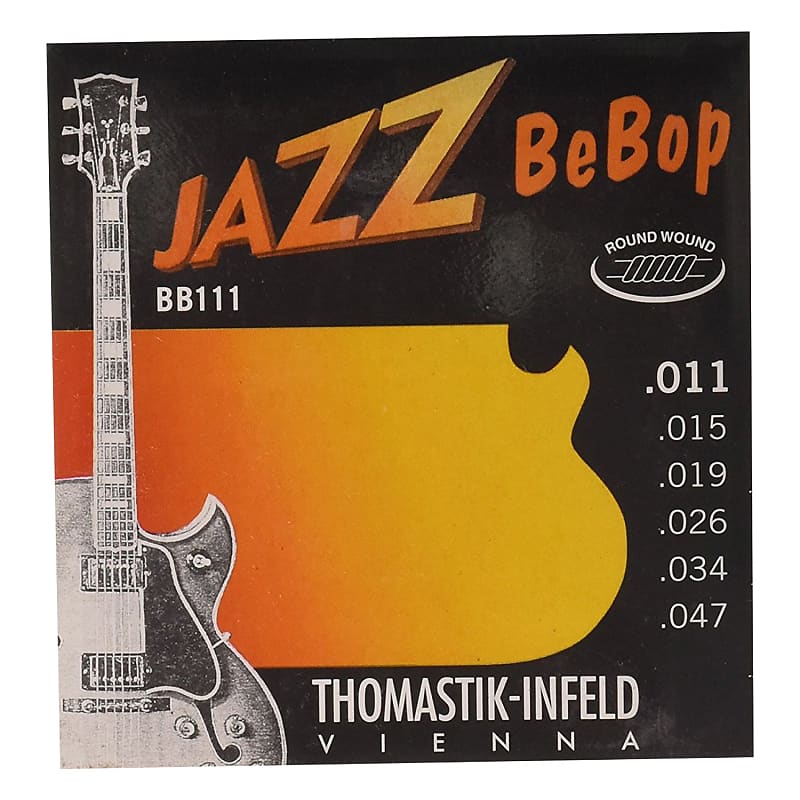 Thomastik-Infeld BB111 Jazz BeBop Nickel Round-Wound Guitar Strings - Extra Light (.11 - .47) image 1