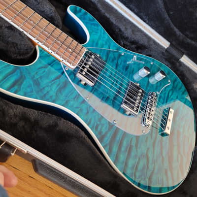 Ernie Ball Music Man Steve Morse signed limited edition 2017,  BFR Tahitian Blue for sale