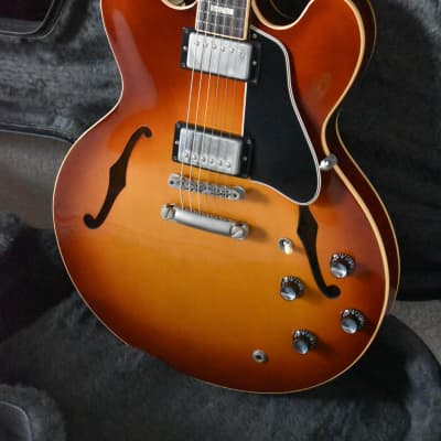 2002 Gibson Memphis Yamano ’60 ES-335 Block (ESDY-TE) Iced Tea Sunburst w/OHSC & Paperwork image 7