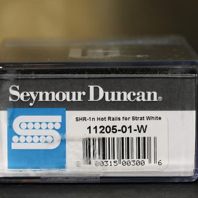 Seymour Duncan SHR-1 Hot Rails Strat NECK Electric Guitar Pickup White Humbucker image 3