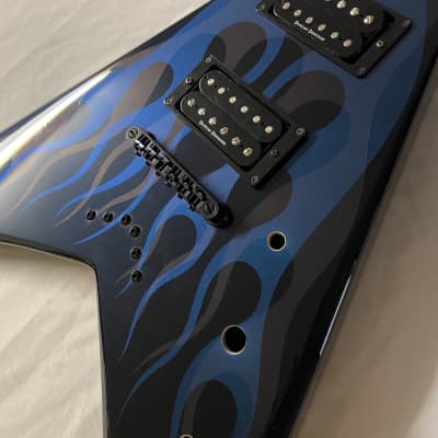 Jackson KVX-10 King V Electric Guitar Body *RARE* 2007 Ghost Jackson KVX-10 King V Electric Guitar Body *RARE* 2007 Ghost