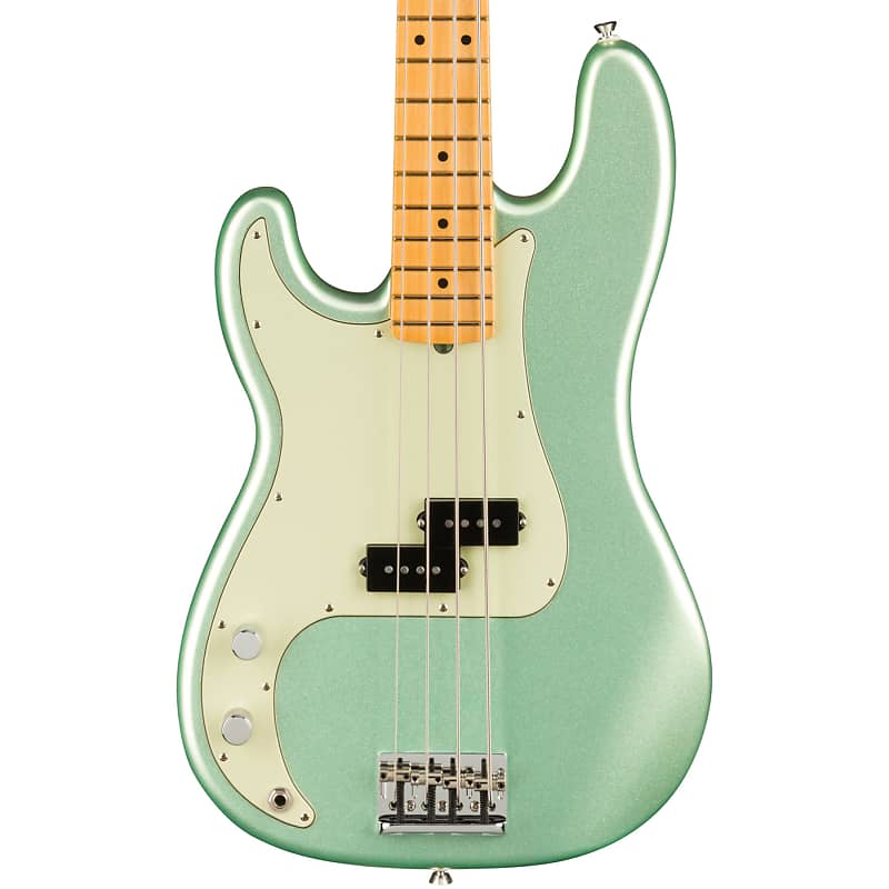 Fender American Professional II Precision Bass Left-Handed with Maple Fretboard - Mystic Surf Green image 1