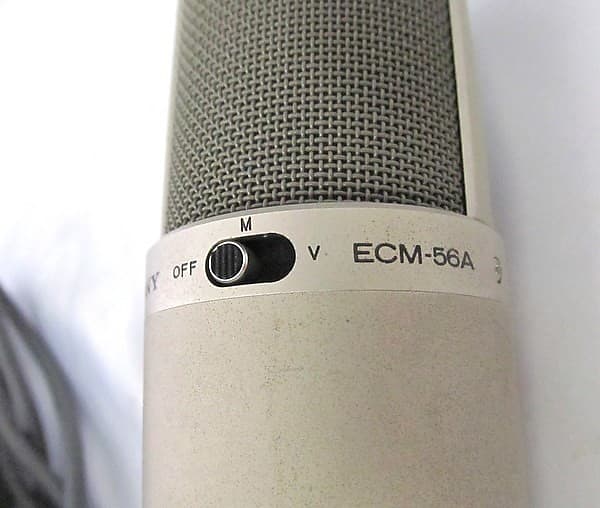 Vintage SONY ECM-56A Condenser Microphone