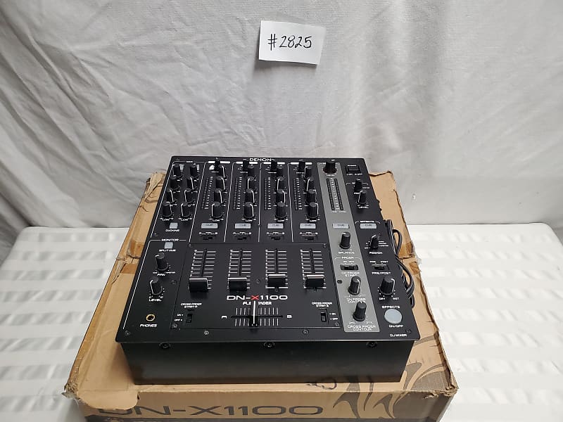 DENON DJ DN-X1100 PROFESSIONAL 4-CHANNEL DJ MIXER #2825 GOOD