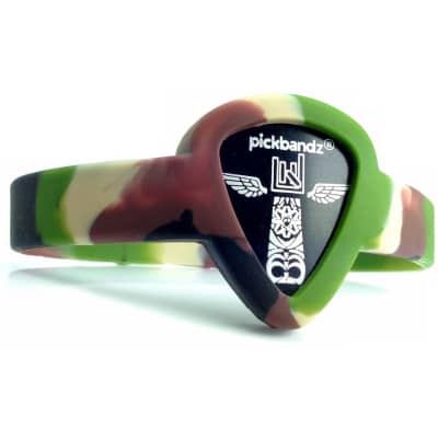 New Pickbandz PBW-LG-CA Wristband Pick Holder Bracelet, Stealth Camo - Adult M/L - Free Shipping image 1