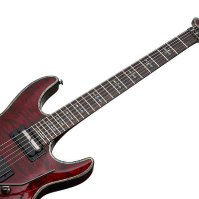 Schecter Hellraiser C-1 FR S Sustainiac Black Cherry Electric Guitar + HARDSHELL CASE! image 8