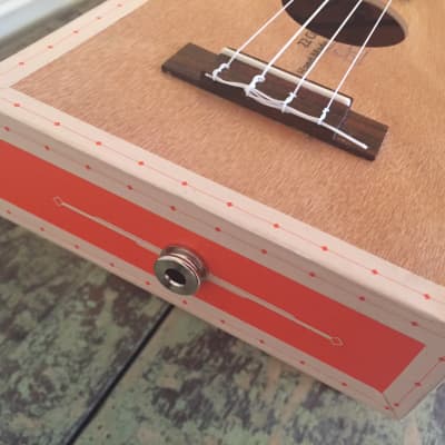 Taconic Cigar Box Guitar Concert Ukulele - Catch 22 Toro - Acoustic/Electric - PreAmp - Video image 10