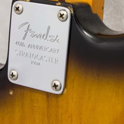 Fender 40th Anniversary American Vintage '54 Stratocaster Sunburst 1994 image 6