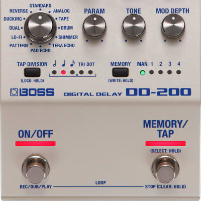 New Boss DD-200 Digital Delay Guitar Effects Pedal image 4