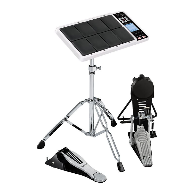 Roland Octapad SPD-30 Digital Percussion Pad (White) with Audio-Technica  ATH-M20xBT Headphones and 5A Drumsticks