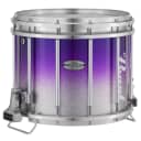 Pearl : 13X11 Championship Maple Ffx Marching Snare Drum, W/R Ring #977 - Purple Silver Fade (Top)