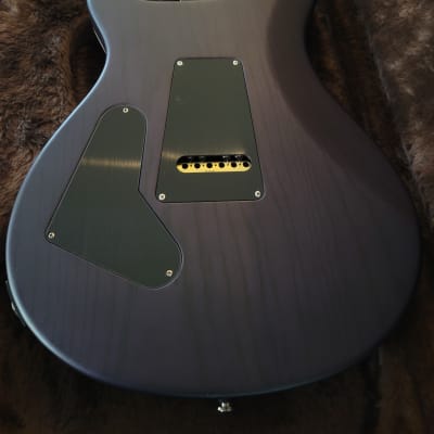 PRS Wood Library Custom 24 . Quilt 10-Top . Charcoal Purple Stain / Satin Finish . Paul Reed Smith . PRS Custom 24 . PRS Wood Library . PRS Satin Finish . PRS Brown Paisley Case image 8