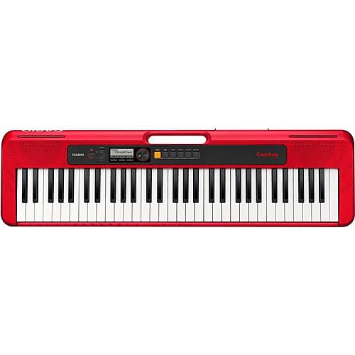 Casio CT-S200 61-Key Digital Piano Style Portable Keyboard with 48 Note Polyphony and 400 Tones, Red image 1