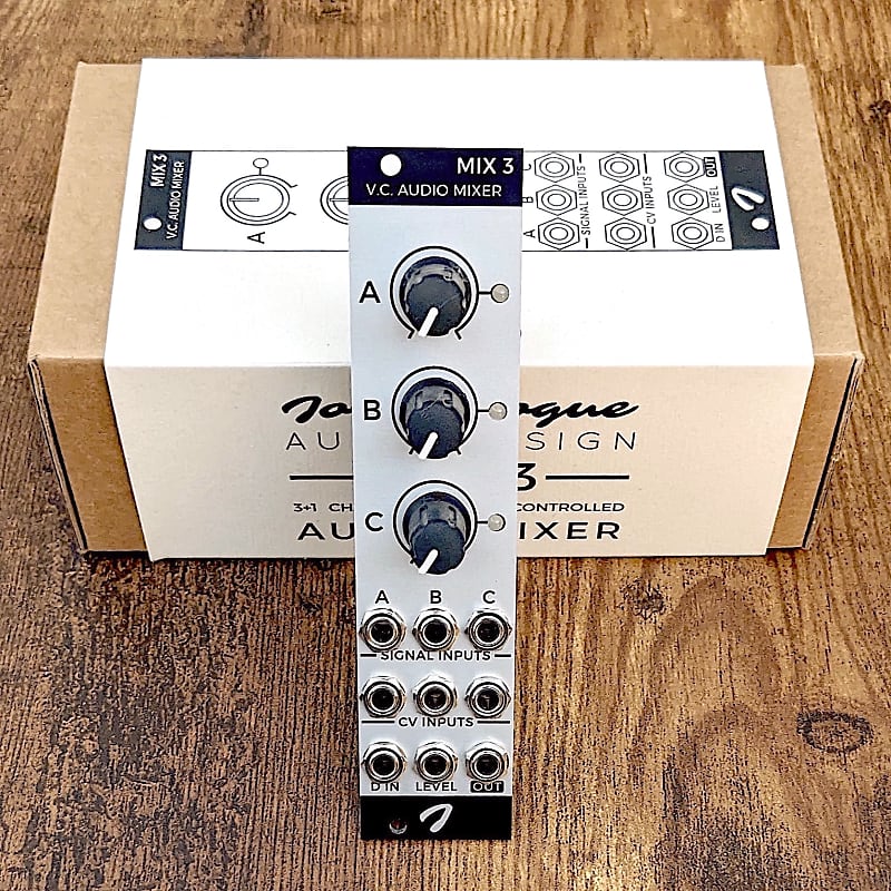 Joranalogue MIX 3 3+1 Channel Eurorack Audio Mixer with 4 Reverb