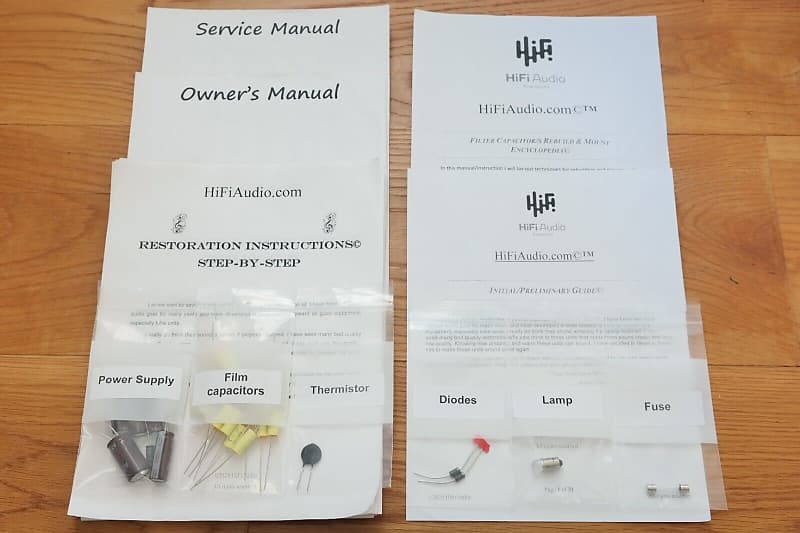 Dynaco SCA-35 restoration kit filter capacitor repair rebuild fix  			