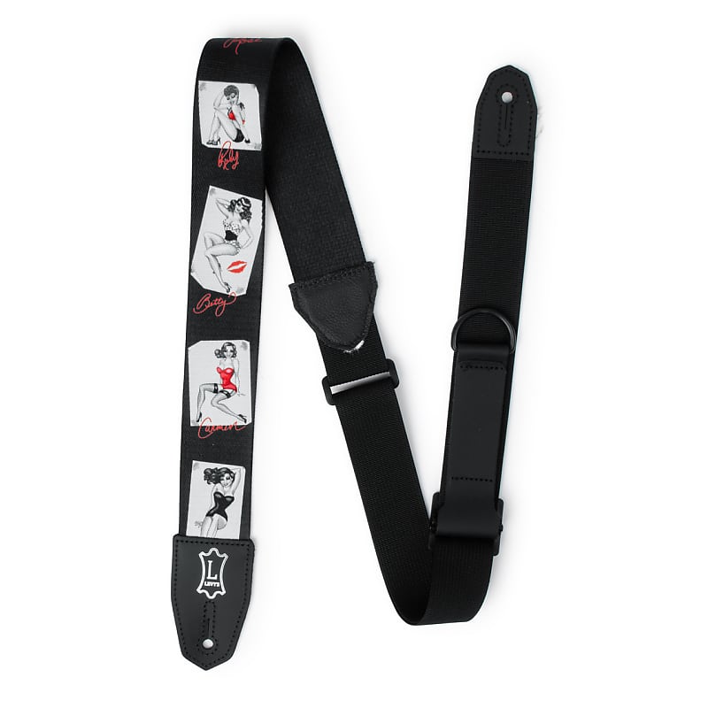Levy's MPRH-72 2 Polyester Guitar Strap - Pin Up