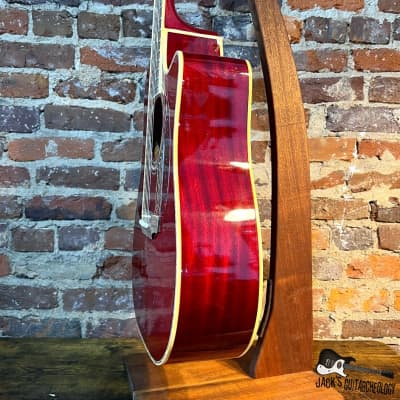 Carlo Robelli CBW4134CR Acoustic Guitar (2000s - Cherry Red) image 4