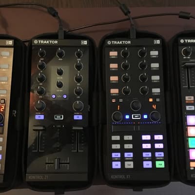 Traktor Z1, F1, X1 MK2 DJ Controllers with Traktor Pro 2 and