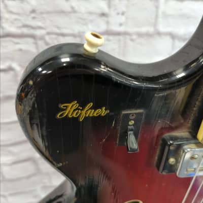 Hofner Vintage 1960s 4600 Verithin Hollow Body Electric Guitar image 7