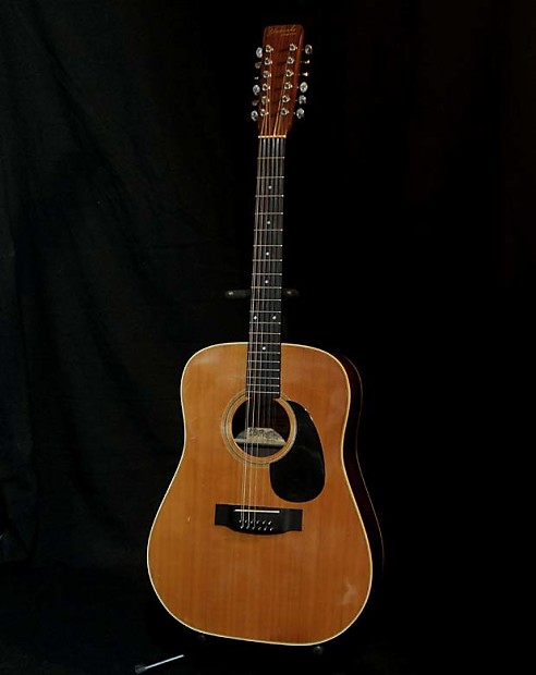1970s Yamaki Western Deluxe 12 string acoustic solid cedar top Reverb