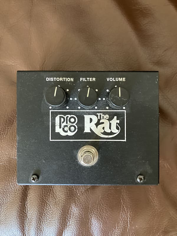 ProCo Vintage Rat Big Box Reissue with Battery Door and LM308 Chip  1991-2003 - Black