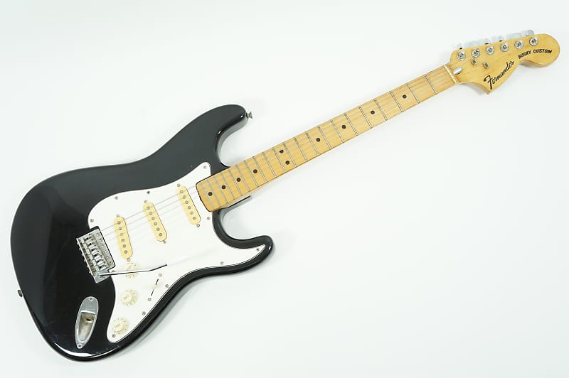 [SALE Ends Sep 10] Fernandes Burny Custom FST-60 Stratocaster Black  Traditional Logo 1975 Made in Japan