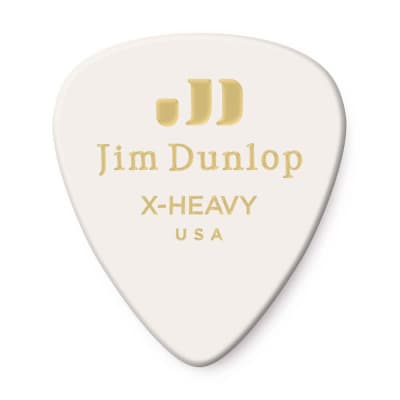 Dunlop 483P01XH Celluloid Standard Classics Extra Heavy Guitar Picks (12-Pack)