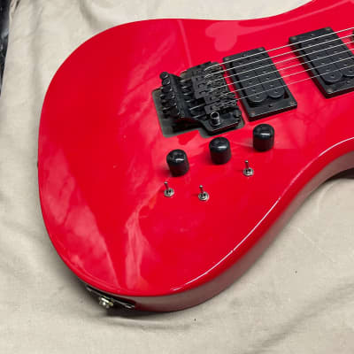 B.C. Rich NJ Series Eagle Guitar - electronics modified - Red image 6