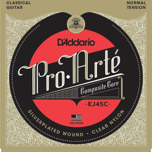 D'Addario EJ45C Pro-Arte Composite Classical Guitar Strings Normal Tension Standard