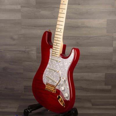 Fender  - Richie Kotzen Stratocaster®, Maple Fingerboard, Transparent Red Burst (Japanese) image 4