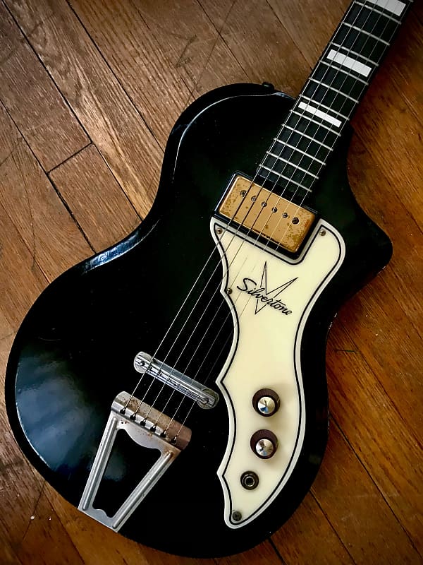 Silvertone guitar Silvertone, Supro guitar 1957 Black image 1