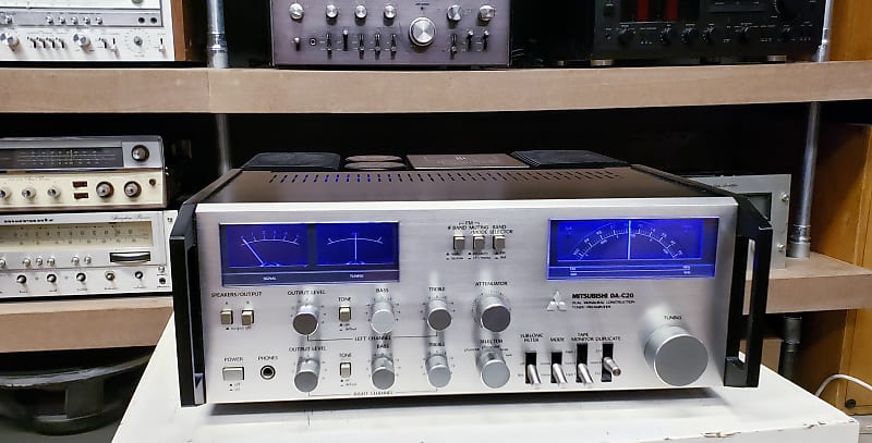 Mitsubishi Diatone DA-C20 & DA-A7DC Preamplifier/Tuner & Amplifier Set -  Serviced! See Video!