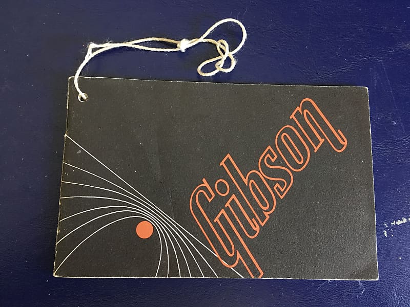 Gibson Owner's Manual 1960s - 1970s Hang Tag with string! image 1