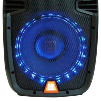MR DJ PBX1559S 8” 2-WAY 500W MAX PORTABLE PASSIVE SPEAKER WITH LED