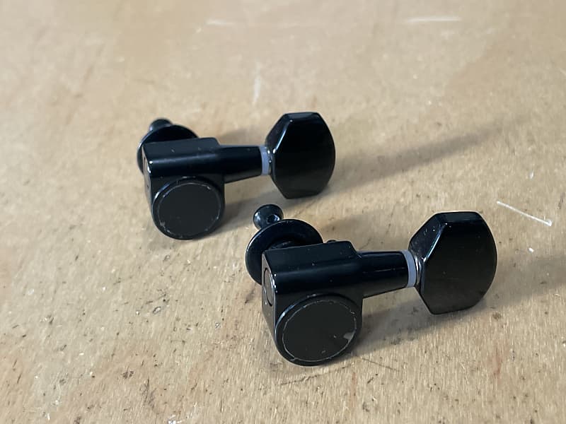 2 Ibanez RG & S Series Guitar Dual Pin Black Tuning Pegs Reverb