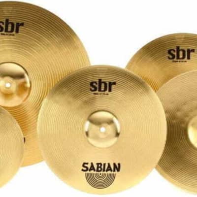 Sabian SBR5004BR2 SBR Bright 3 Pack w/ 14'' Hats, 16'' Crash, and