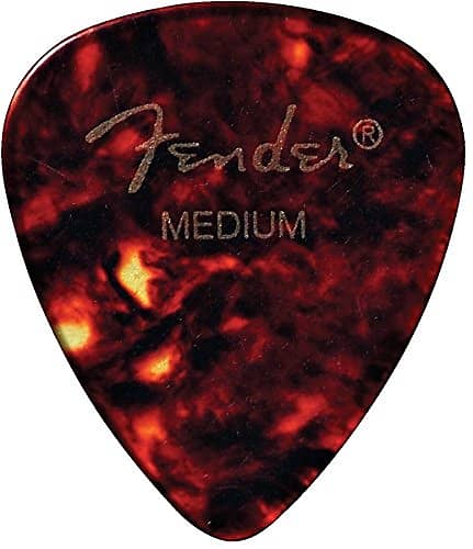 Fender 451 Classic Celluloid Guitar Picks, SHELL - HEAVY, 12-Pack (Dozen) image 1