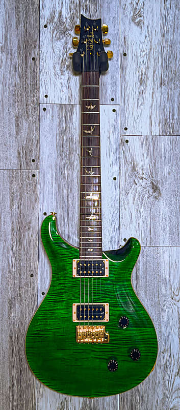 PRS Custom 22” 10-Top  ( #10 of 40 limited run) 1997 - Emerald Green with Gold Birds (Signed By Paul) image 1