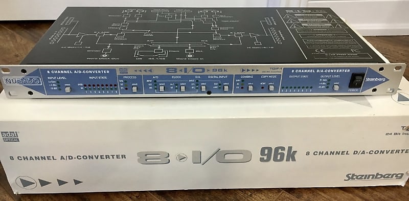 Steinberg Nuendo 8 I/O 96k (RME ADI 8 DS) 8 Channel A/D & D/A Converter