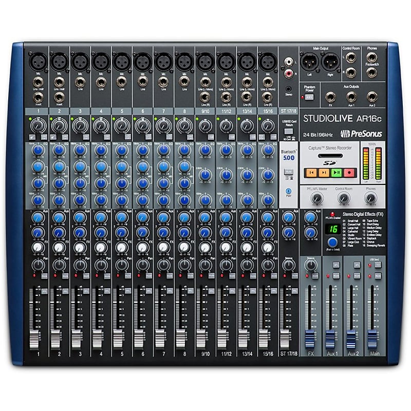 PreSonus StudioLive AR16c Recording Mixer and USB Audio Interface, 16 Channels image 1