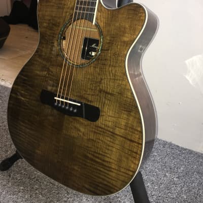 Merida OMCE Ltd  2019 Brown Electro Acoustic Guitar image 3