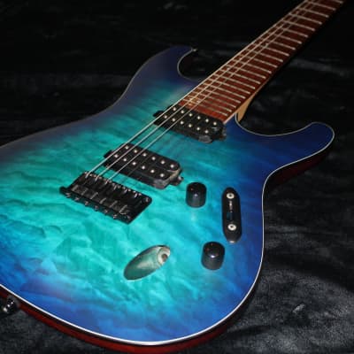 Ibanez S Series S621QM Sapphire Blue Flat SBF Electric Guitar B-Stock S621  QM | Reverb