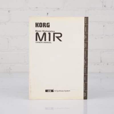 Korg M1R Music Workstation Original Owner's Manual w/ Addtl Documentation #53818