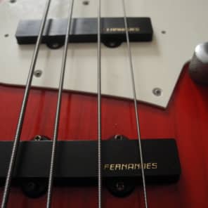 1992 Fernandes Japan Limited Edition Jazz Bass JB-55C Transparent