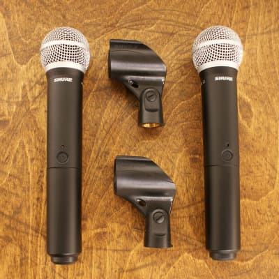 Shure BLX288/PG58 Dual Channel Wireless with TWO PG58 Handheld Mics - H10 Freq Band image 2