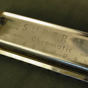 Vintage 1940 s Wm. Kratt Co. Super 48 Chromatic Harmonica Reverb