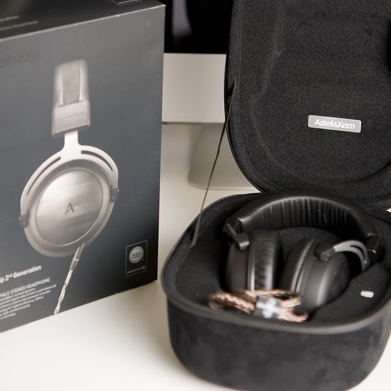 Astell & Kern AK T5P 2nd Generation Closed Back Headphones w/ Case and Extras