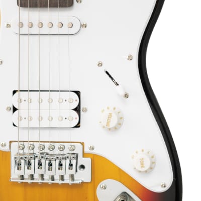 CNZ Audio ST Mini Electric Guitar - Rosewood Fingerboard, Maple Neck, Sunburst image 4
