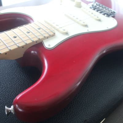 Fender Highway One Stratocaster with Maple Fretboard 2007 - Midnight Wine Transparent - modified image 7